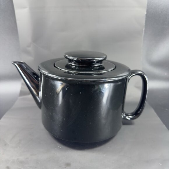 Vintage Copco Sam Lebowitz Design Black Ceramic Teapot Carafe Made In Korea VTG - Picture 9 of 10